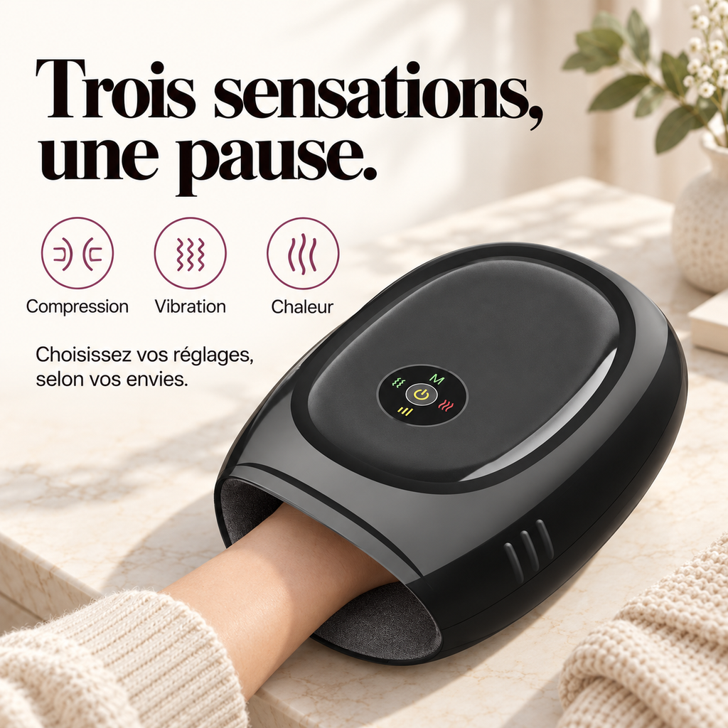 Masseur de main sans fil connecté : présentation du modèle, visuel 3.