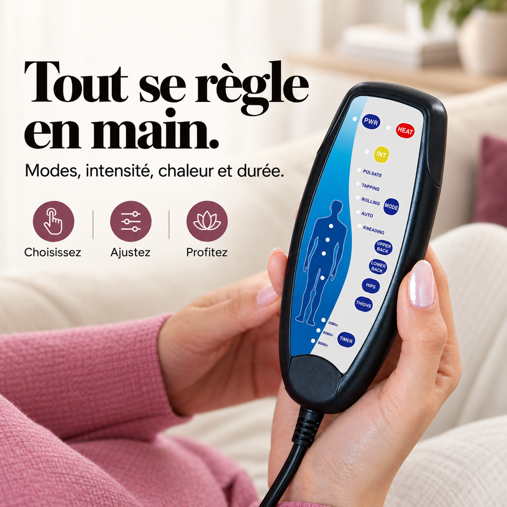 Coussin de siège vibrant à minuterie : présentation du modèle, visuel 5.