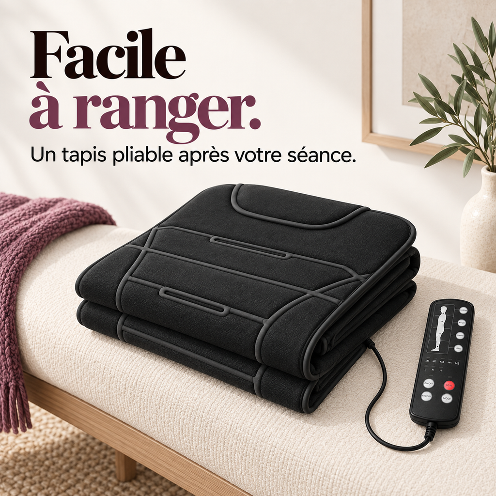 Tapis de massage vibrant chauffant : présentation du modèle, visuel 7.