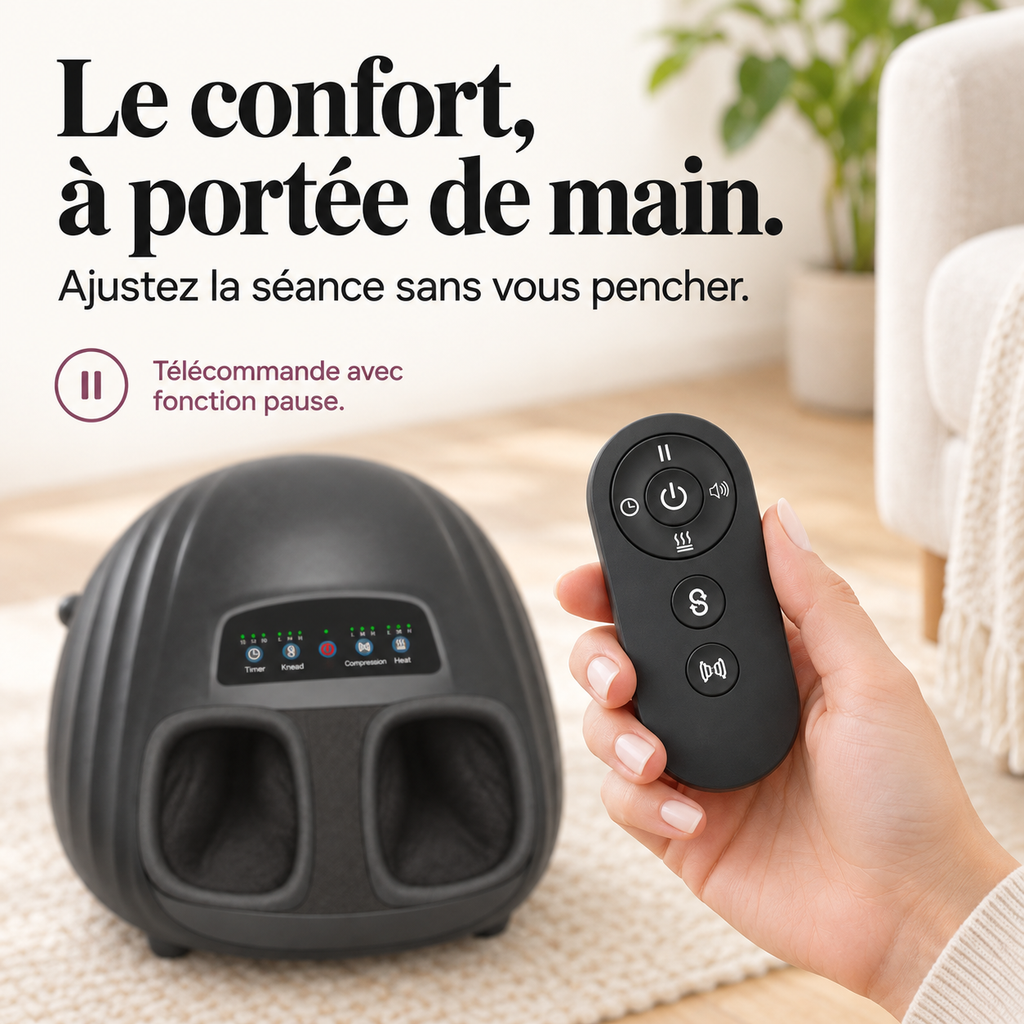 Masseur de pieds shiatsu avec télécommande : présentation du modèle, visuel 5.