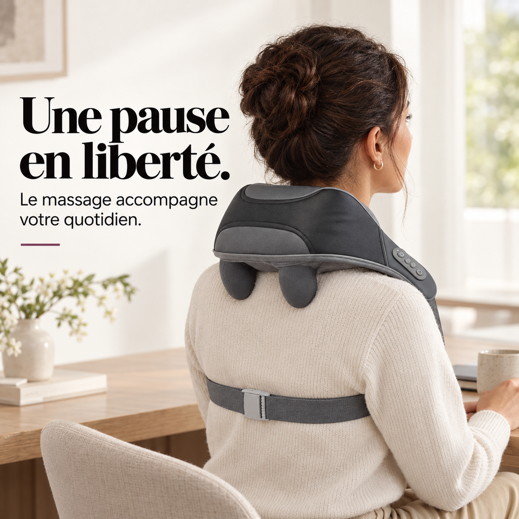Masseur de nuque sans fil chauffant : présentation du modèle, visuel 8.