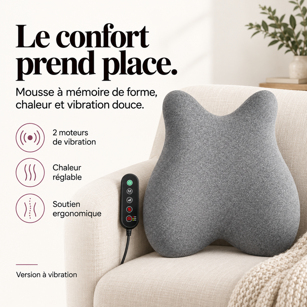 Coussin lombaire à mémoire de forme : présentation du modèle, visuel 2.