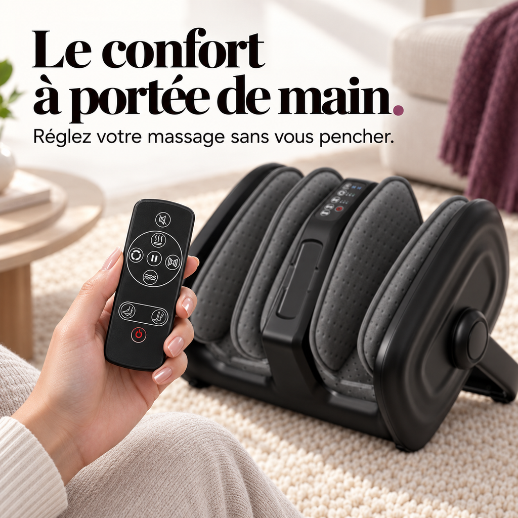 Masseur pieds et mollets avec télécommande : présentation du modèle, visuel 5.