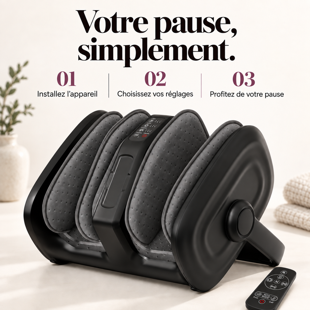 Masseur pieds et mollets avec télécommande : présentation du modèle, visuel 8.