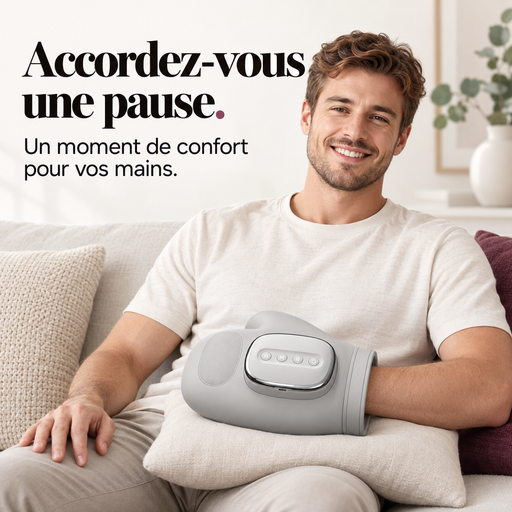 Masseur de main sans fil chauffant : présentation du modèle, visuel 4.