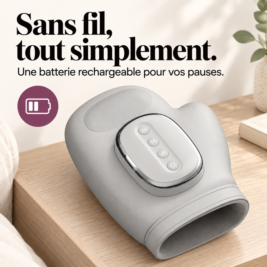 Masseur de main sans fil chauffant : présentation du modèle, visuel 7.