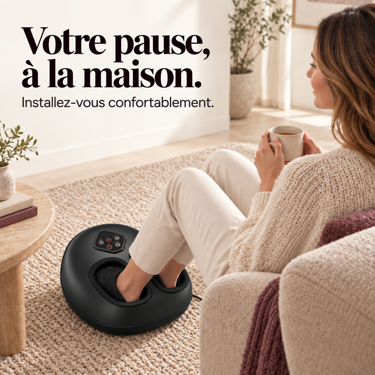 Masseur de pieds shiatsu grand format : présentation du modèle, visuel 4.