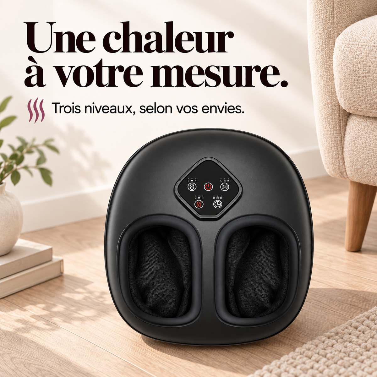 Masseur de pieds shiatsu grand format : présentation du modèle, visuel 7.
