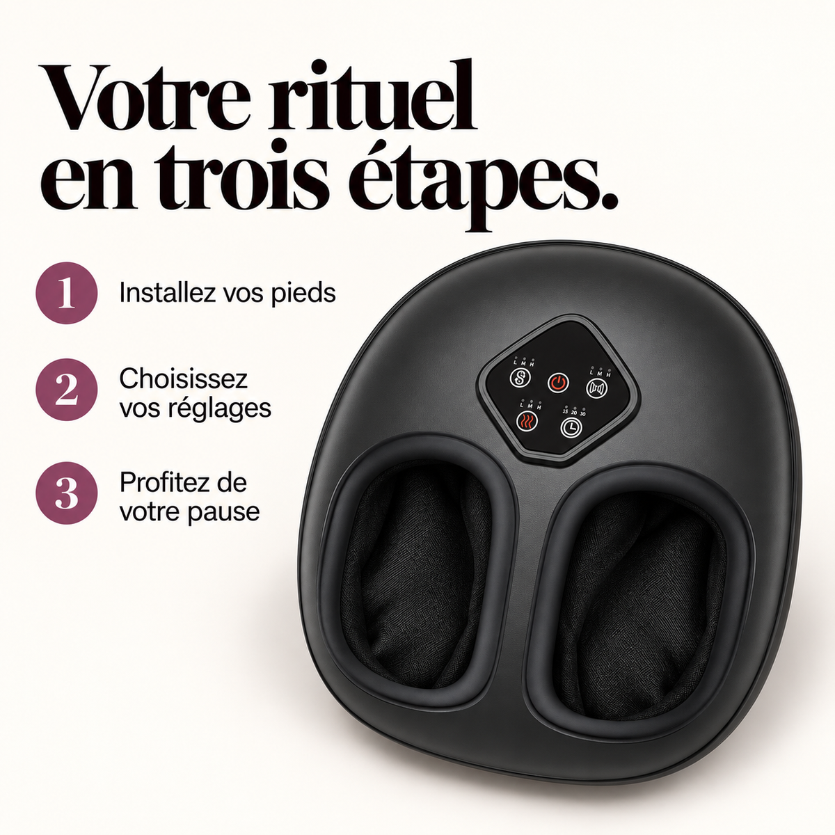 Masseur de pieds shiatsu grand format : présentation du modèle, visuel 8.