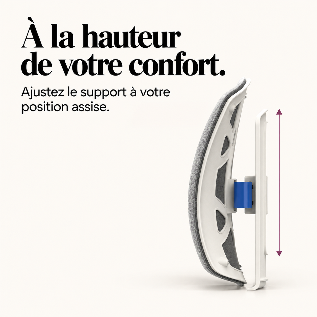 Support lombaire réglable chauffant et vibrant : présentation du modèle, visuel 7.