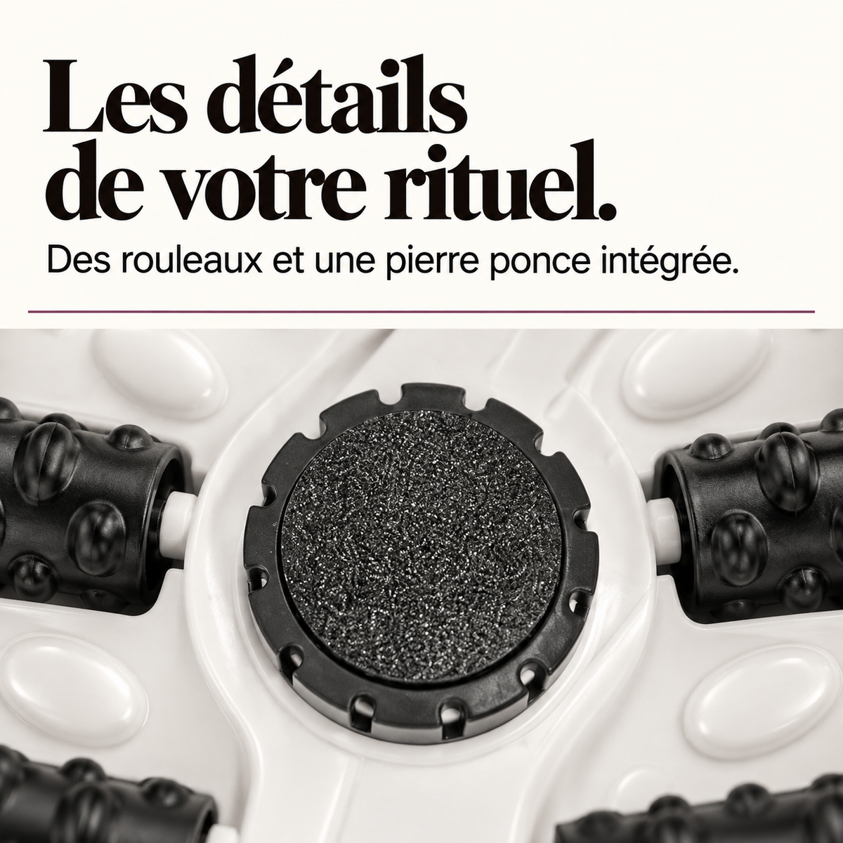 Bain de pieds pliable à bulles : présentation du modèle, visuel 6.