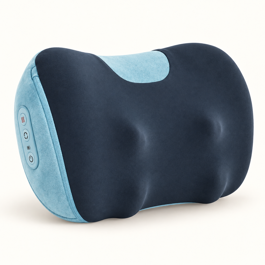 Coussin de massage shiatsu sans fil : vue du produit.