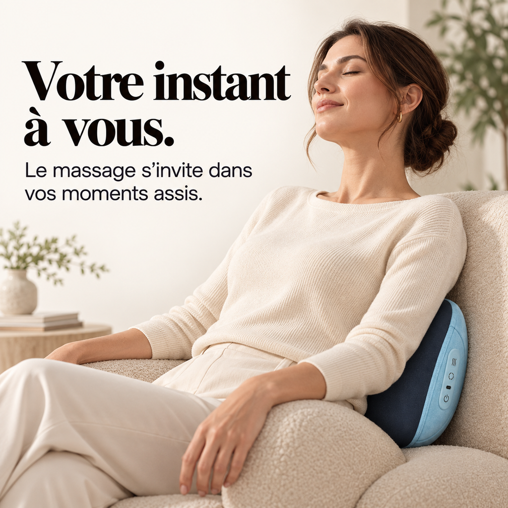 Coussin de massage shiatsu sans fil : présentation du modèle, visuel 4.