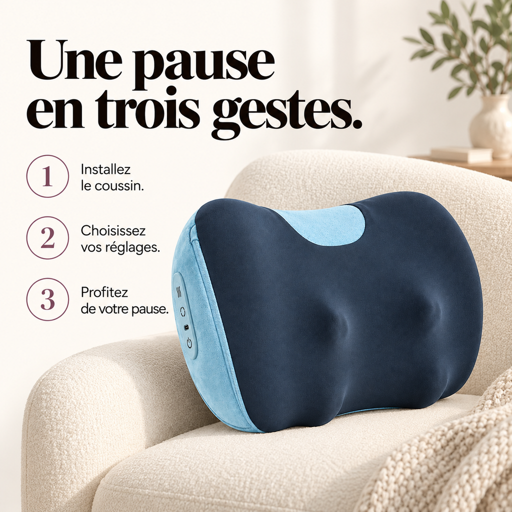 Coussin de massage shiatsu sans fil : présentation du modèle, visuel 8.