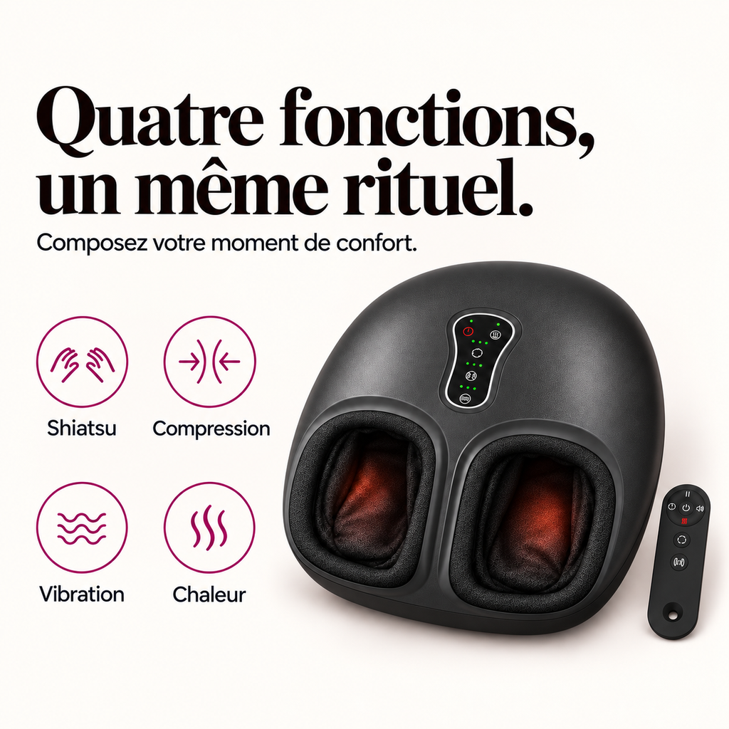 Masseur de pieds avec télécommande et pause : présentation du modèle, visuel 3.