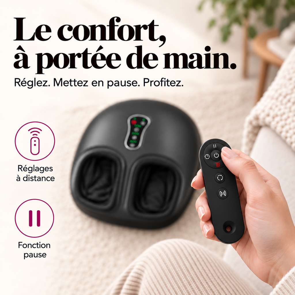 Masseur de pieds avec télécommande et pause : présentation du modèle, visuel 5.