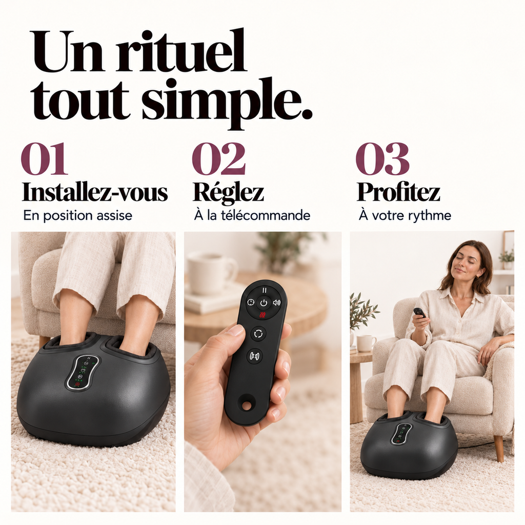 Masseur de pieds avec télécommande et pause : présentation du modèle, visuel 8.