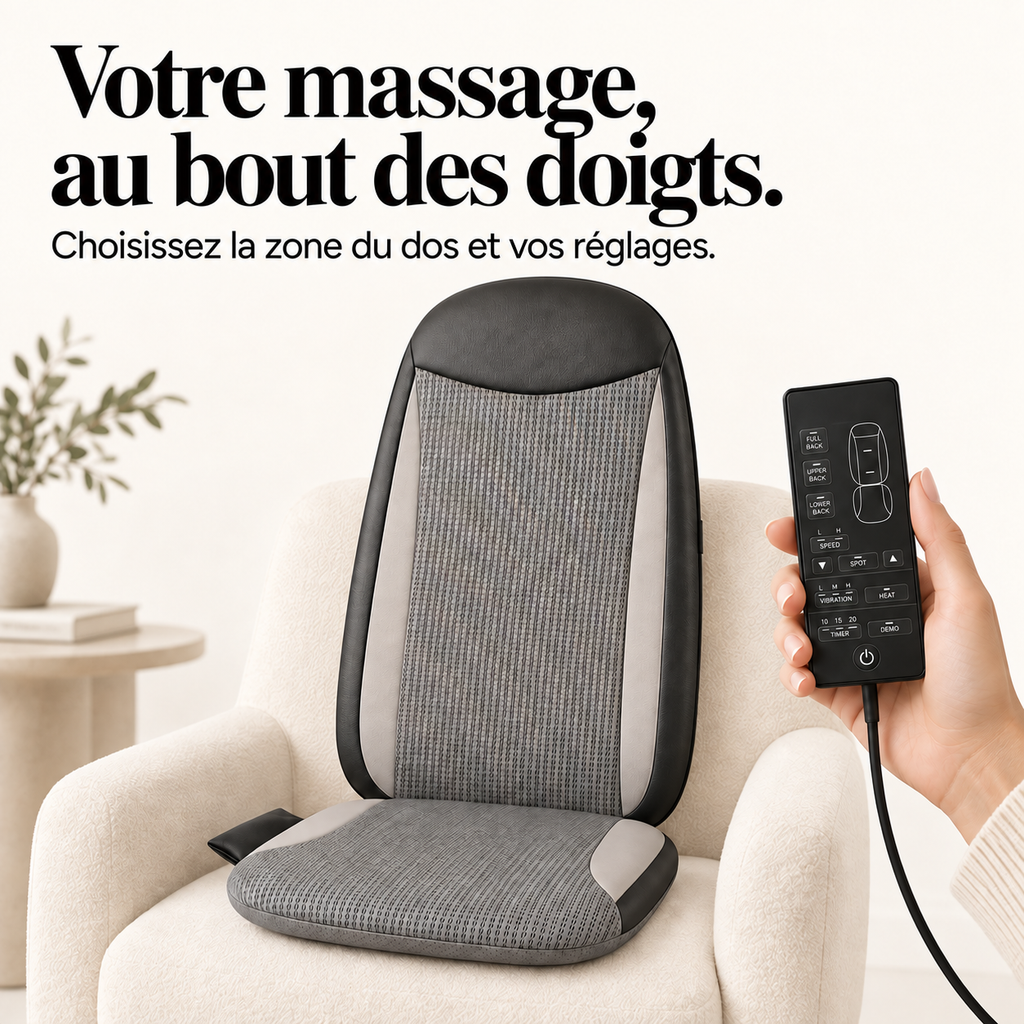 Dossier de massage shiatsu chauffant : présentation du modèle, visuel 5.