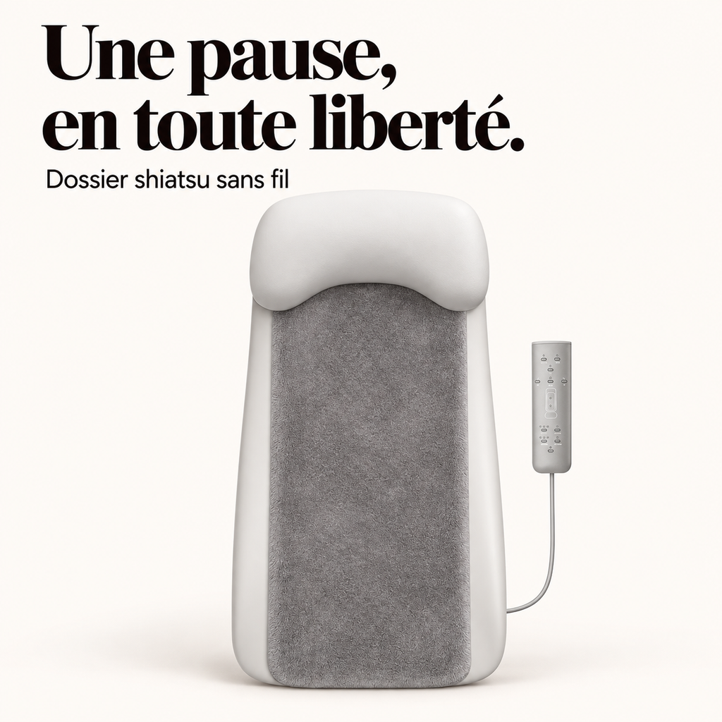 Siège de massage shiatsu sans fil : présentation du modèle, visuel 2.