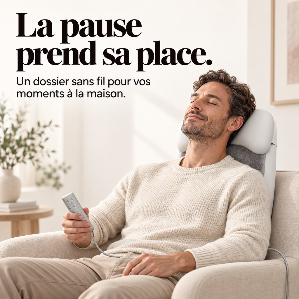 Siège de massage shiatsu sans fil : présentation du modèle, visuel 4.