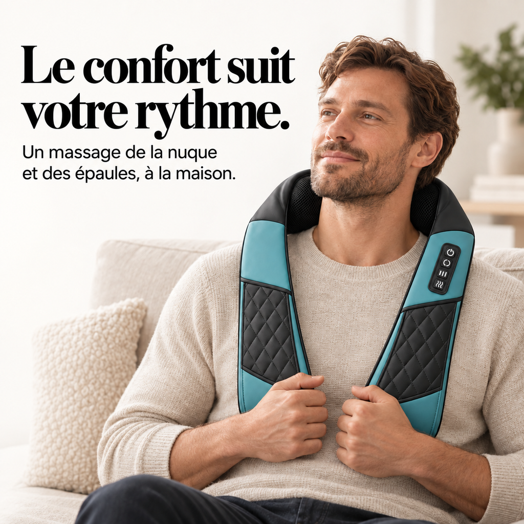 Masseur de nuque et épaules sans fil : présentation du modèle, visuel 4.