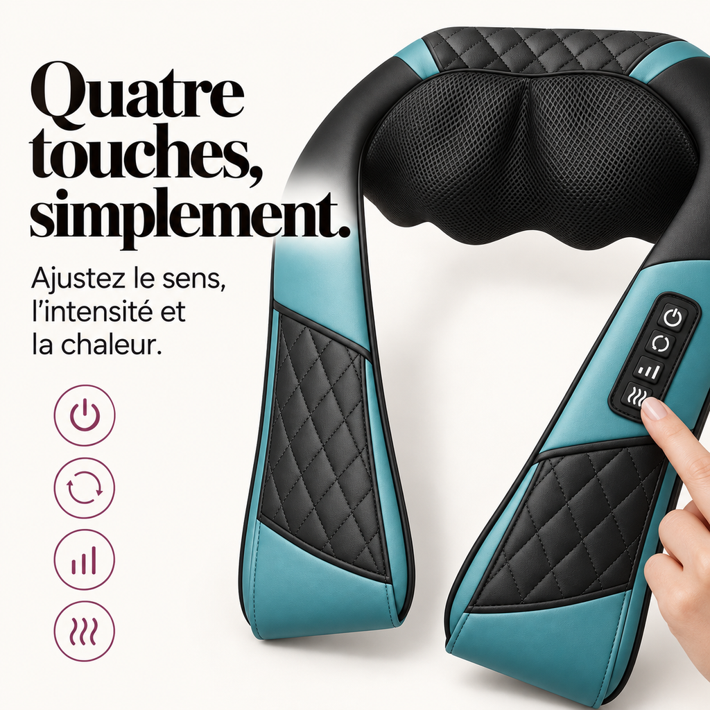 Masseur de nuque et épaules sans fil : présentation du modèle, visuel 5.