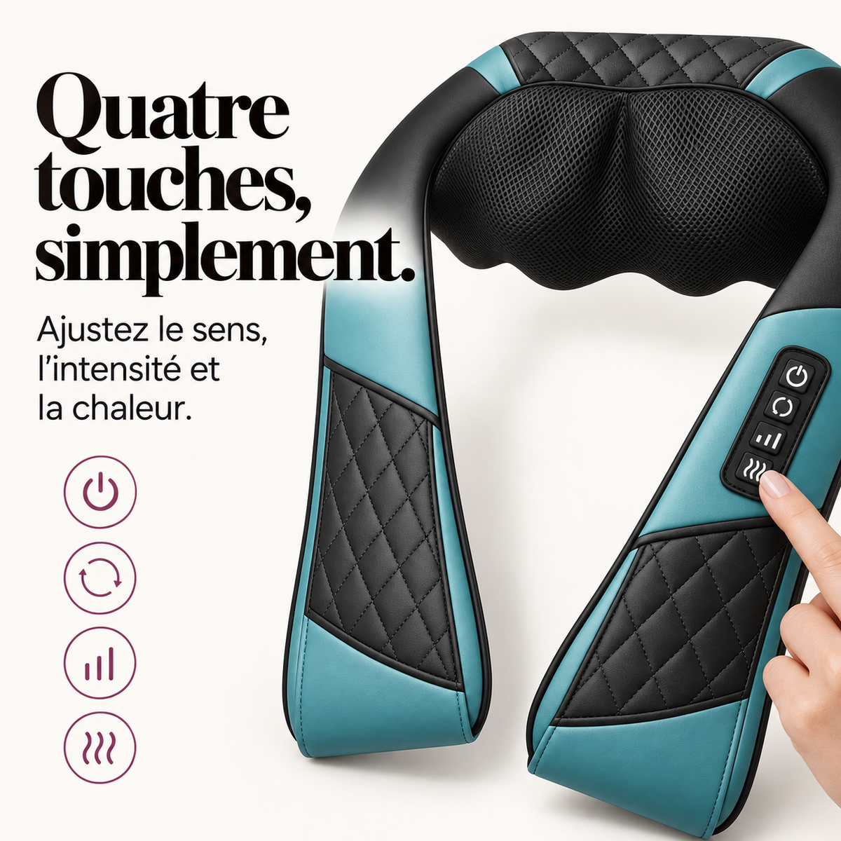 Masseur de nuque et épaules sans fil : présentation du modèle, visuel 5.