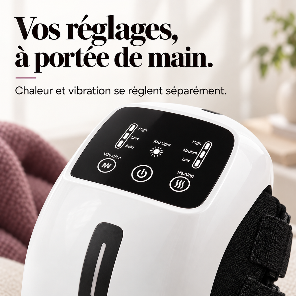 Masseur de genou sans fil chauffant : présentation du modèle, visuel 5.