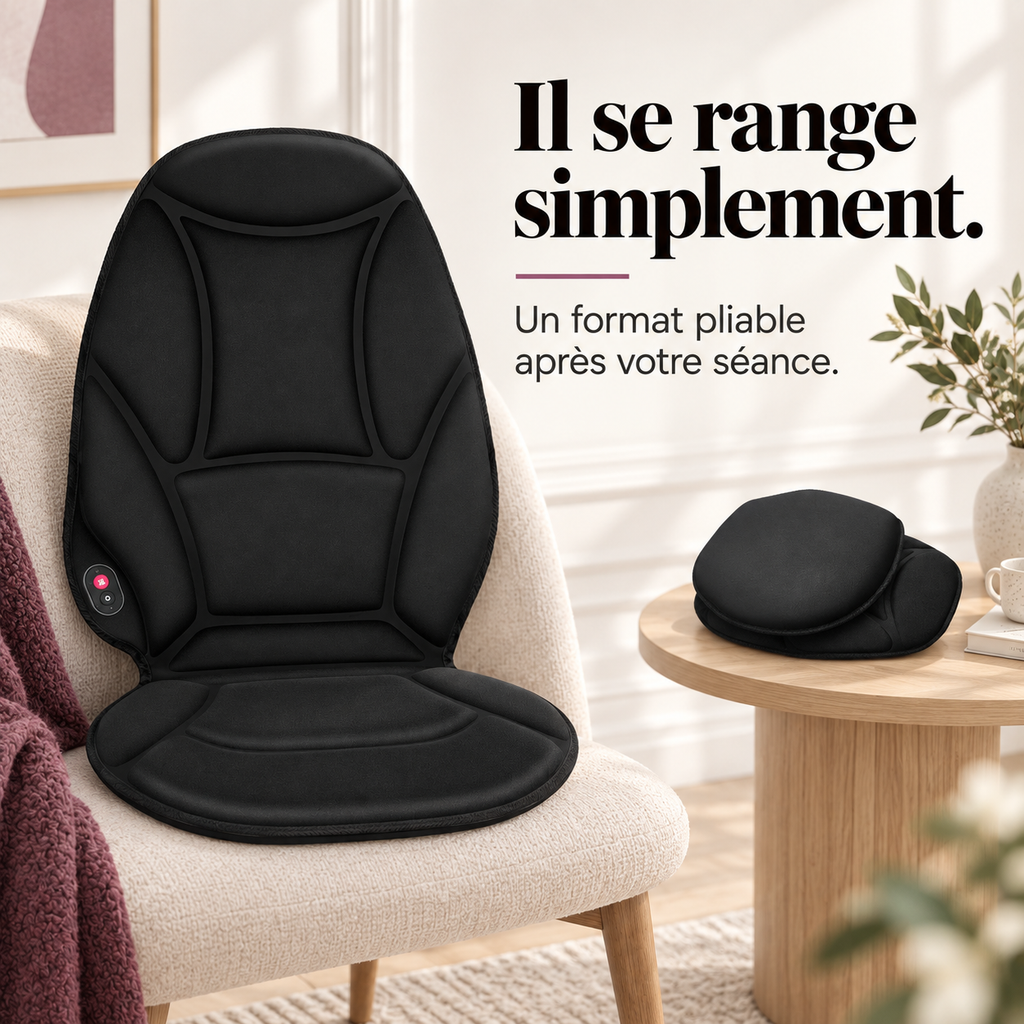 Coussin de siège vibrant et chauffant : présentation du modèle, visuel 7.