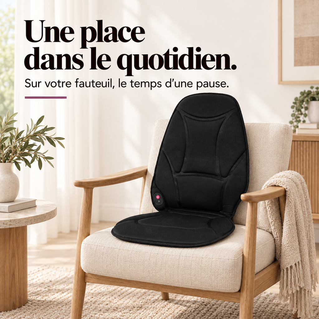 Coussin de siège vibrant et chauffant : présentation du modèle, visuel 8.