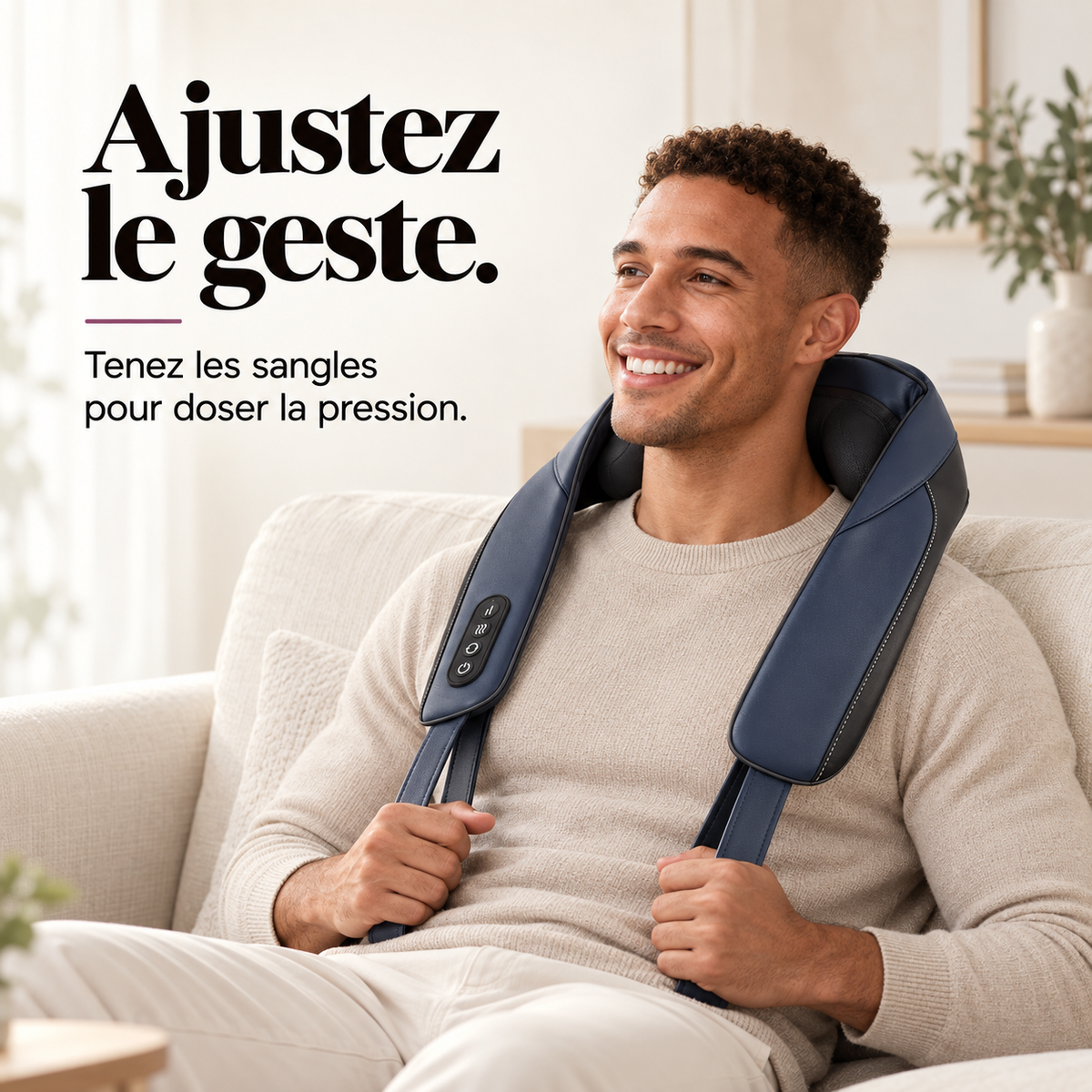 Masseur nuque et épaules chaleur graphène : présentation du modèle, visuel 4.