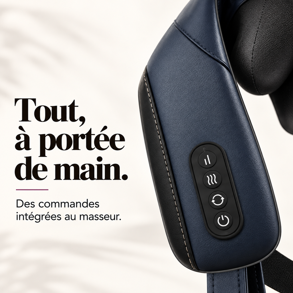 Masseur nuque et épaules chaleur graphène : présentation du modèle, visuel 5.