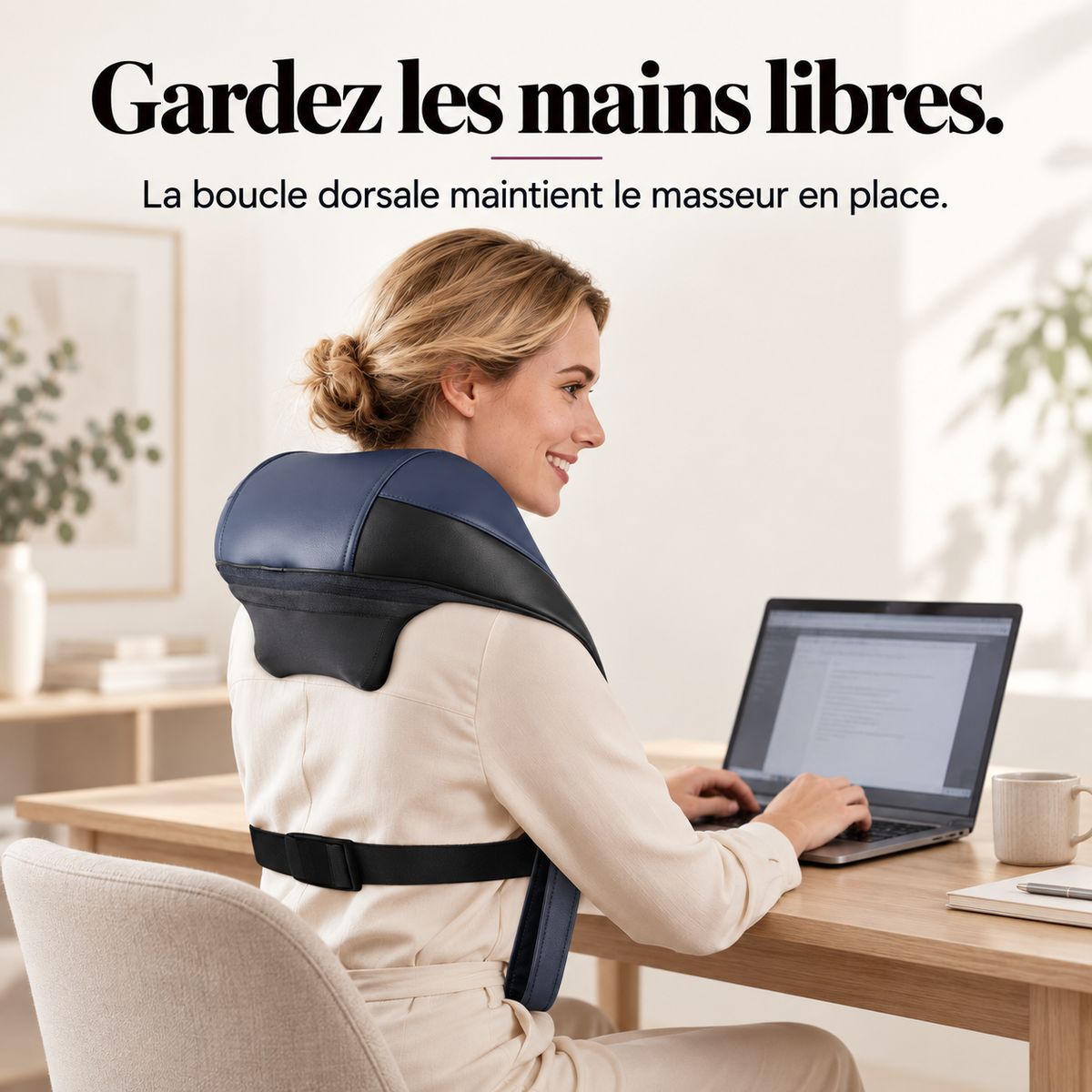 Masseur nuque et épaules chaleur graphène : présentation du modèle, visuel 7.