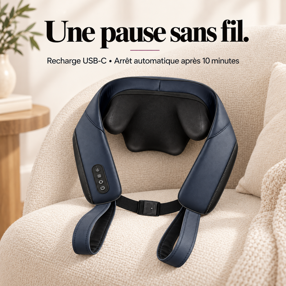 Masseur nuque et épaules chaleur graphène : présentation du modèle, visuel 8.