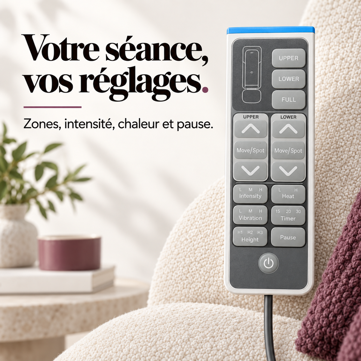 Siège de massage dos à double rouleau : présentation du modèle, visuel 5.