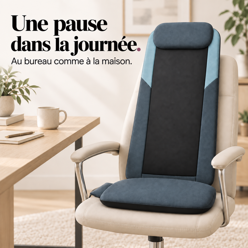 Siège de massage dos à double rouleau : présentation du modèle, visuel 8.