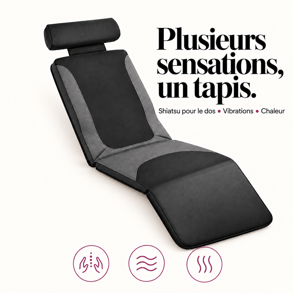 Tapis de massage shiatsu corps entier : présentation du modèle, visuel 3.