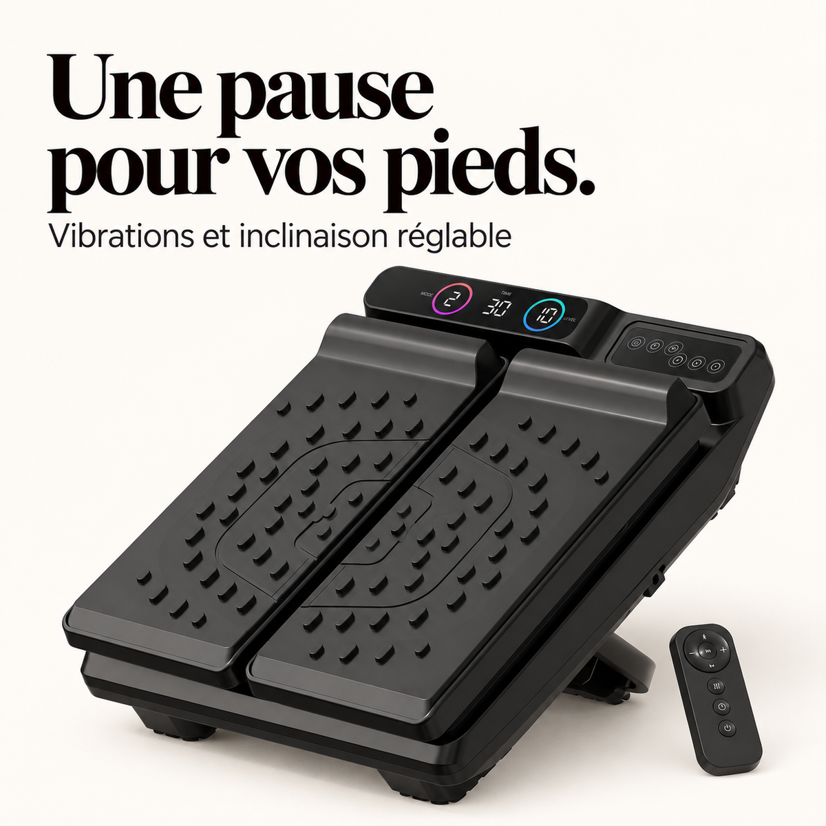 Masseur de pieds à vibrations inclinable : présentation du modèle, visuel 2.