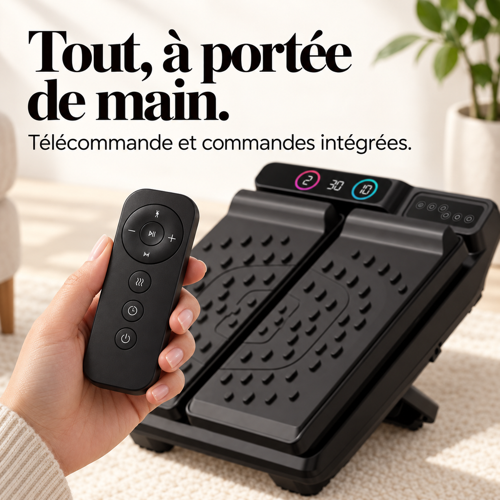 Masseur de pieds à vibrations inclinable : présentation du modèle, visuel 5.