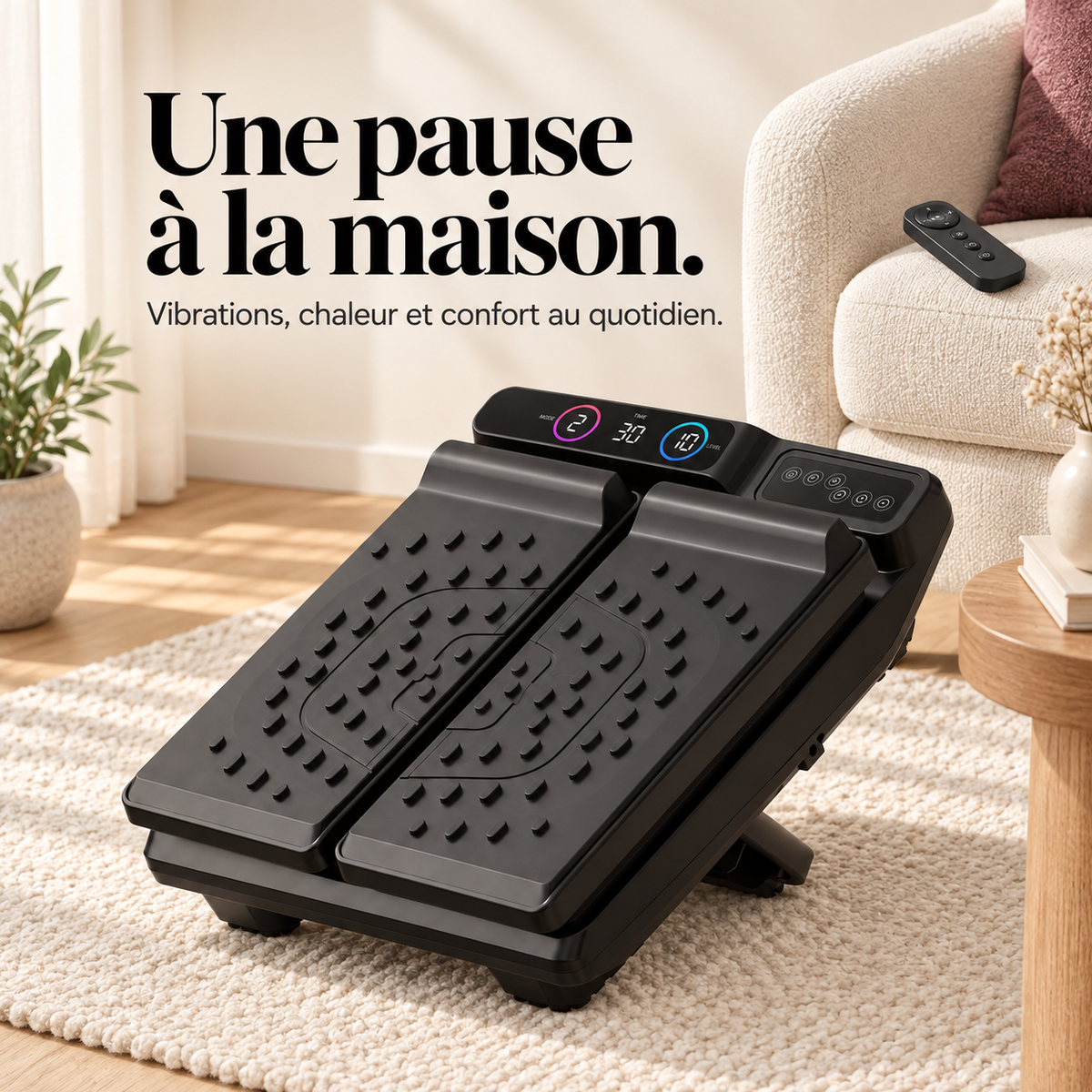 Masseur de pieds à vibrations inclinable : présentation du modèle, visuel 8.