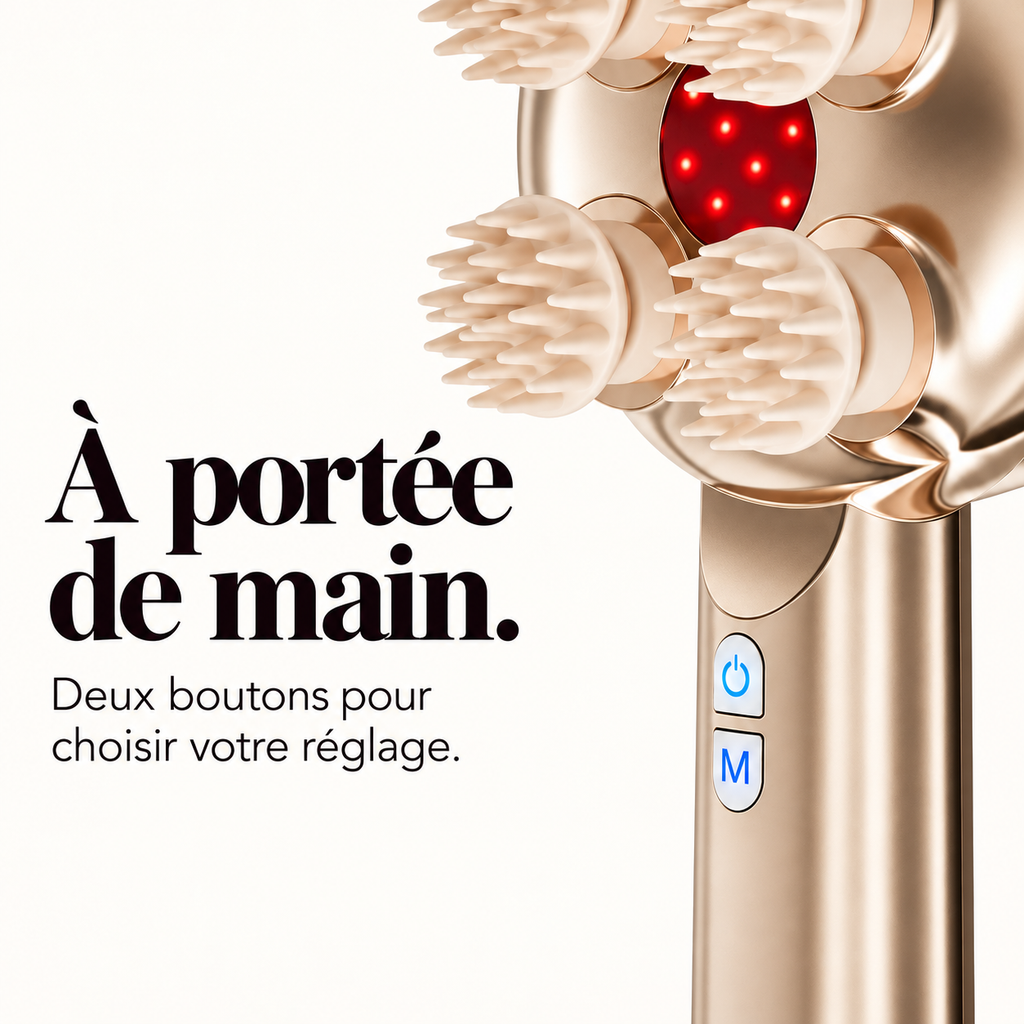 Masseur de tête sans fil étanche : présentation du modèle, visuel 5.