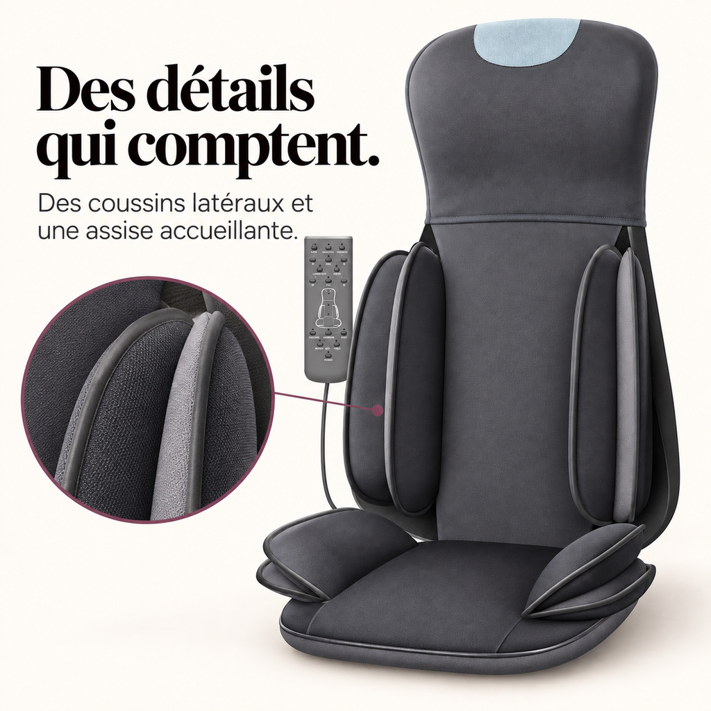 Siège de massage dos et nuque : présentation du modèle, visuel 6.