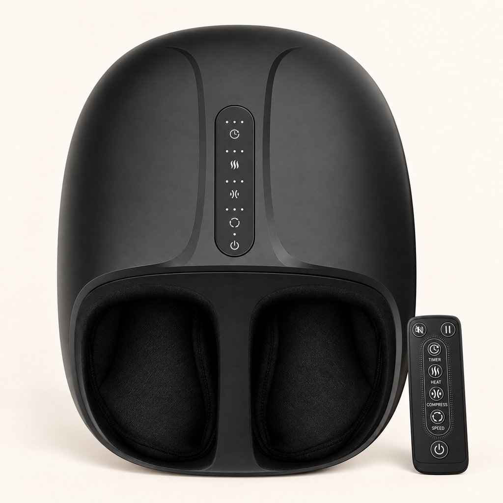 Masseur de pieds shiatsu trois zones : Noir.