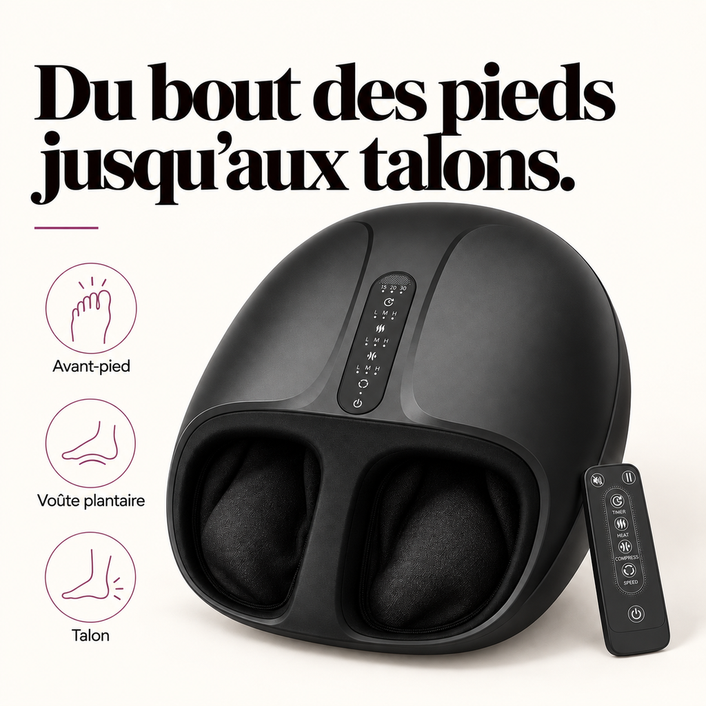 Masseur de pieds shiatsu trois zones : présentation du modèle, visuel 3.