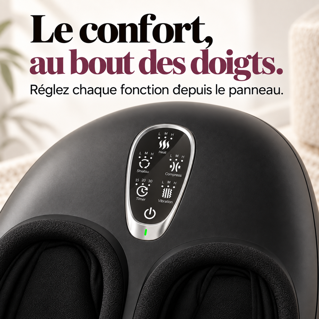 Masseur de pieds shiatsu quatre fonctions : présentation du modèle, visuel 5.