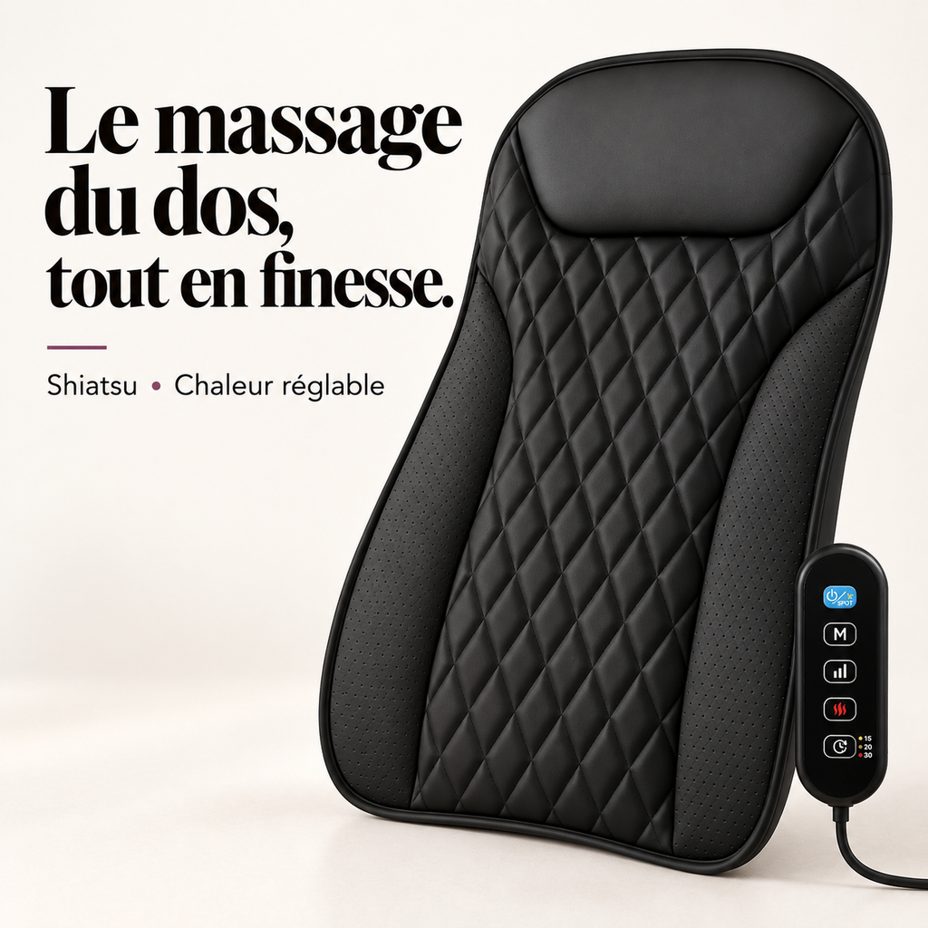 Masseur de dos extra-plat chauffant : présentation du modèle, visuel 2.