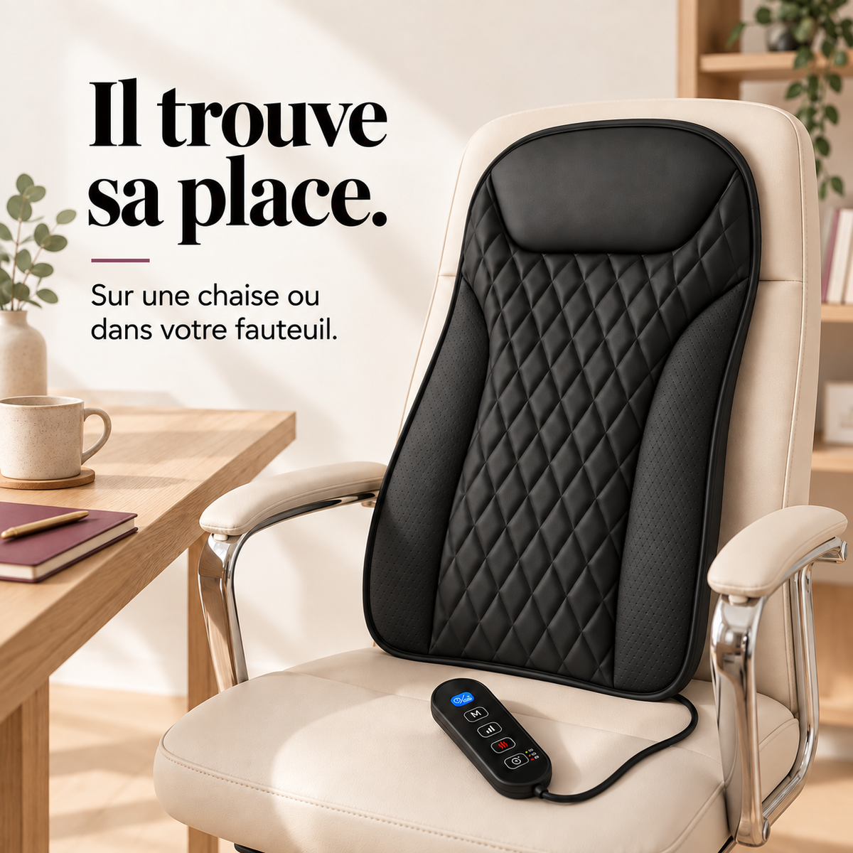 Masseur de dos extra-plat chauffant : présentation du modèle, visuel 7.