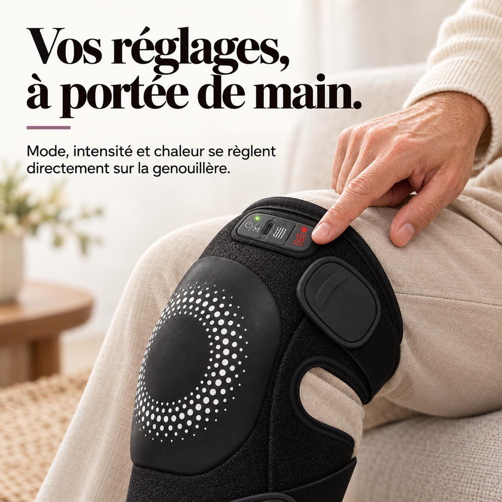 Masseur de genou chauffant sans fil : présentation du modèle, visuel 5.