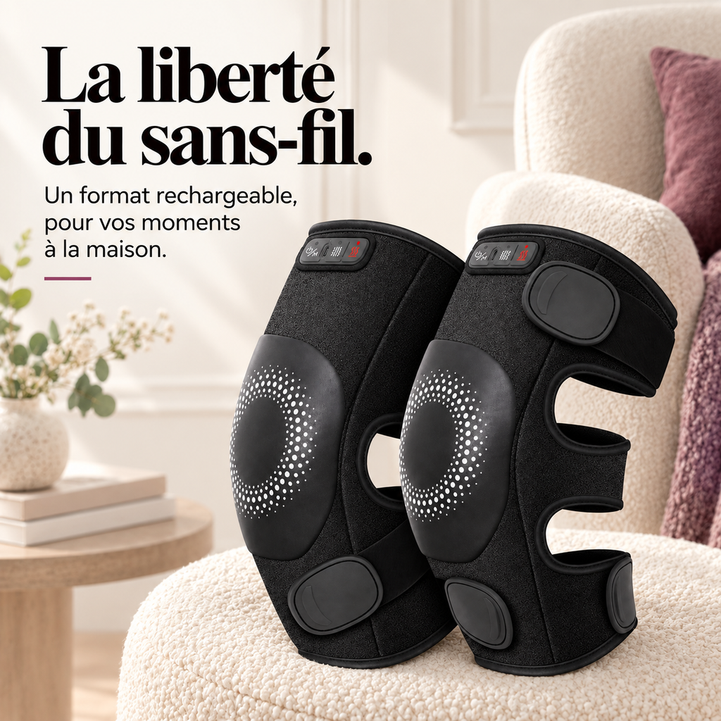 Masseur de genou chauffant sans fil : présentation du modèle, visuel 7.