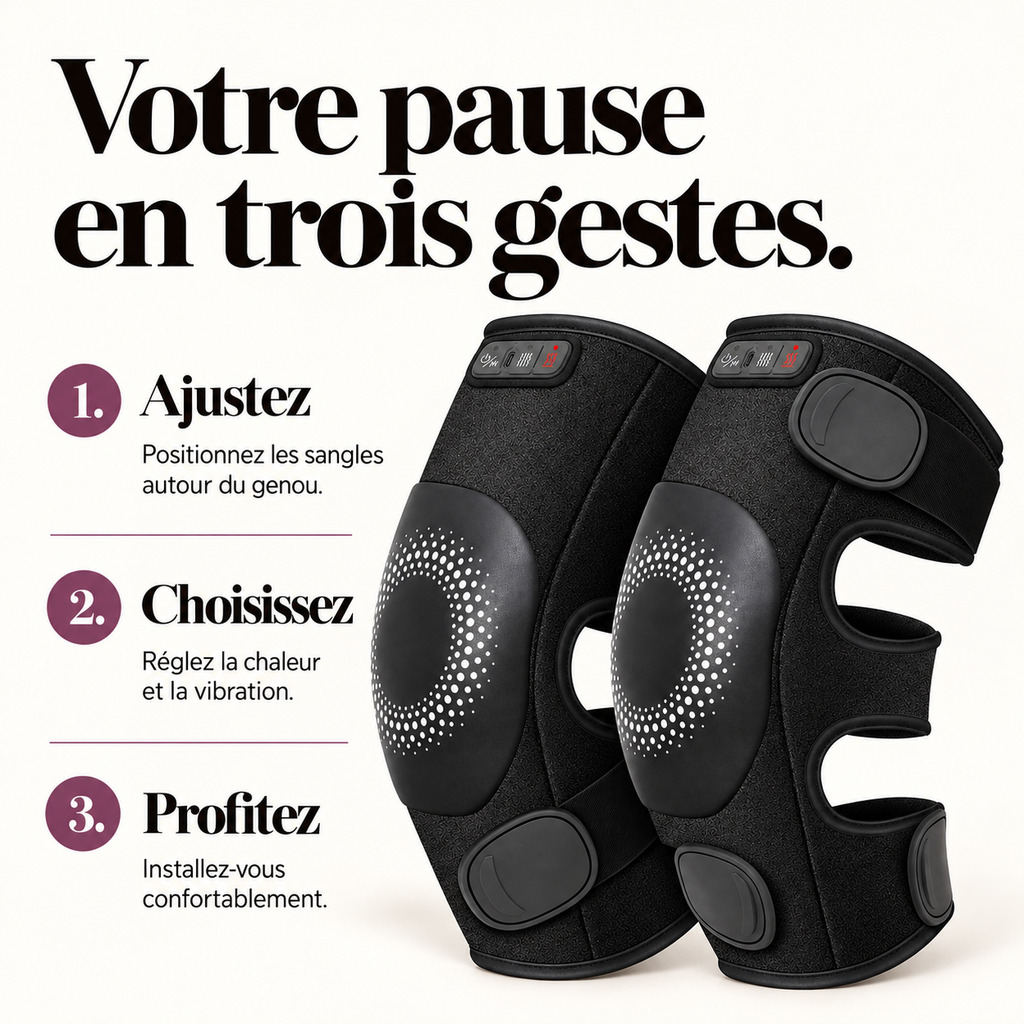 Masseur de genou chauffant sans fil : présentation du modèle, visuel 8.